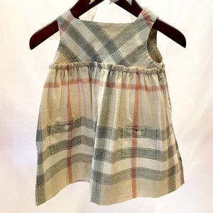 Burberry Nova Check Sleeveless Dress and Diaper Cover - Size 3M